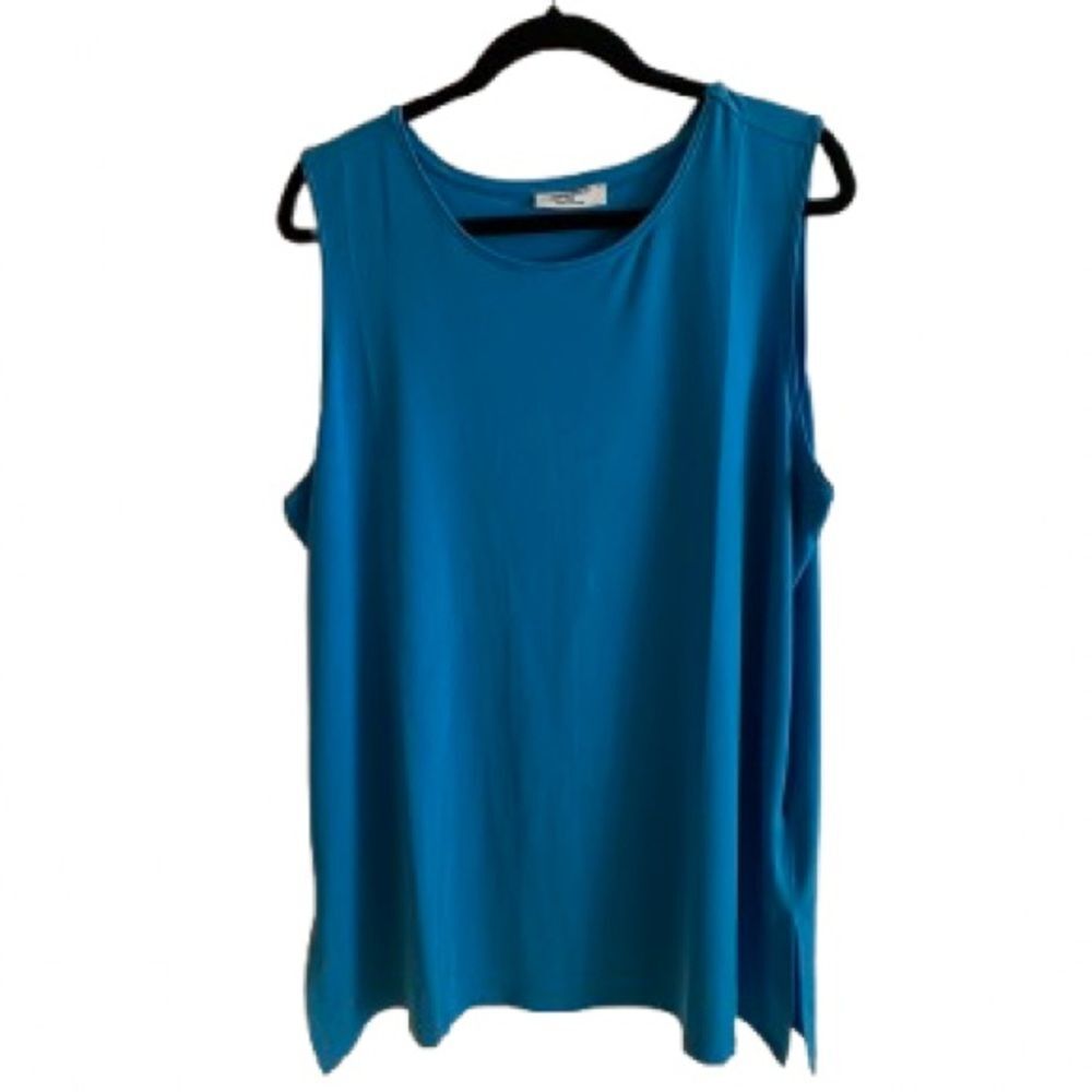 Zenana Outfitters Vibrant Blue Tank Top -Size 1X
